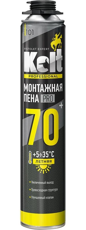 Пена KOLT 70+ монтажная  ЛЕТНЯЯ Professional  1000гр.