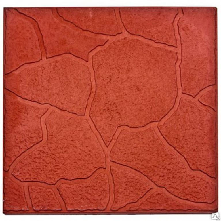Плитка тротуарная Тучка КРАСНЫЙ 30*30*3 см (11шт/м2)
