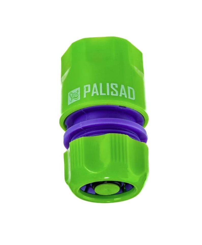 Соединитель пласт. быстросъемный для шланга 1/2" аквастоп PALISAD